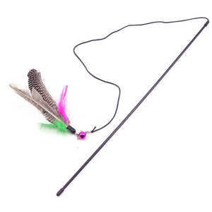 Feather Wand With Small Bell Mouse Cage