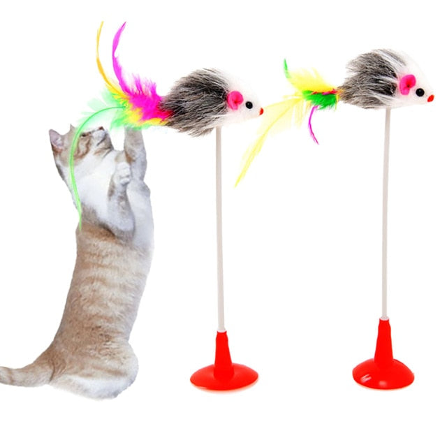 Feather Wand With Small Bell Mouse Cage