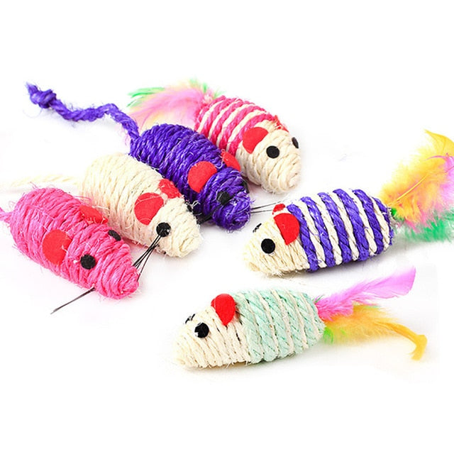 Feather Wand With Small Bell Mouse Cage