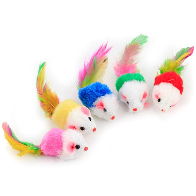Feather Wand With Small Bell Mouse Cage
