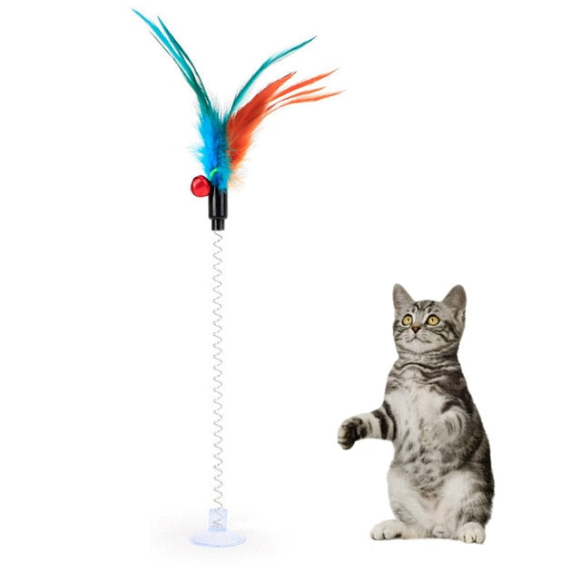 Feather Wand With Small Bell Mouse Cage