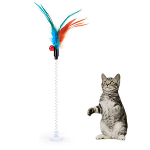 Feather Wand With Small Bell Mouse Cage