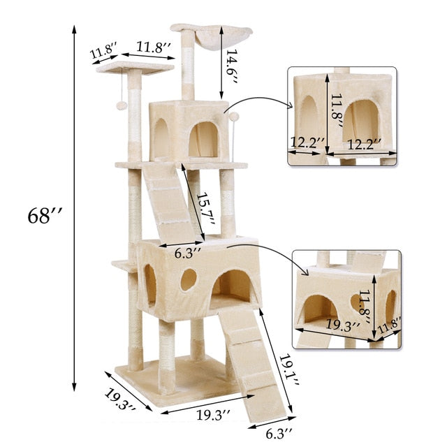 Tree Scratcher Cat Condo