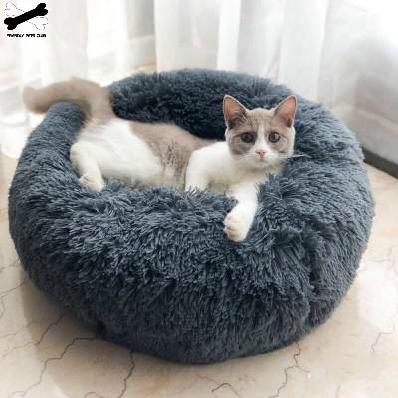 Fluffy Cat Cushion Bed