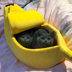 Banana Shape Cat Bed